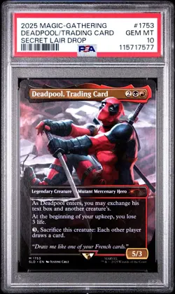 DEADPOOL SECRET LAIR DROP PSA 10 2025 MAGIC THE GATHERING #1753 MTG REG - Image 3