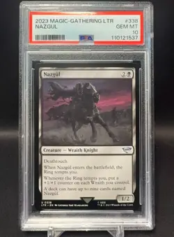 PSA 10 - Nazgul - LOTR Lord of the Rings - Tales From Middle Earth - MTG #338 - Image 1