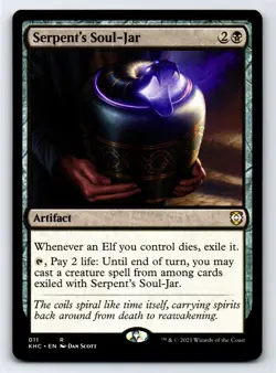 Serpent's Soul-Jar R Commander: Kaldheim # 11 NM Normal - Image 1