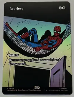 MTG Marvel Universe Reprieve Instant MYTHIC FOIL #0005 - Image 1