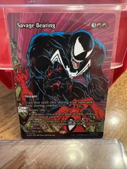 Spider-man Magic The Gathering Savage Beating (Borderless) M0026 - Image 1