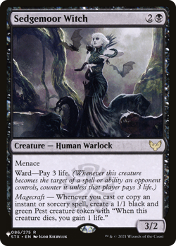 Sedgemoor Witch #86 | Near Mint | The List Magic MTG - Image 1