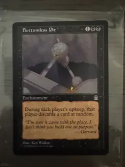 Bottomless Pit x1 Stronghold 1998 regular NM vintage MTG - Image 1