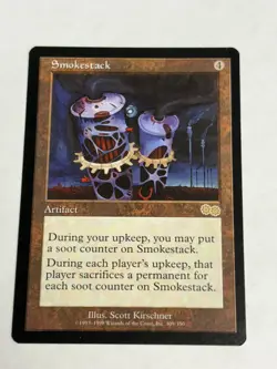MTG - Urza's Saga Smokestack NM/Reg Rare - Image 1