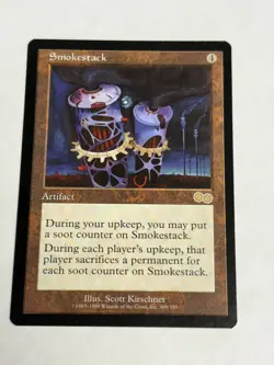 MTG - Urza's Saga Smokestack NM/Reg Rare - Image 2