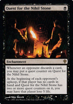 [1x] Quest for the Nihil Stone Played, English Worldwake MTG Magic - Image 1