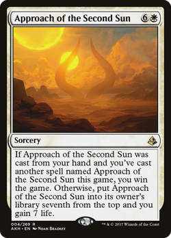 Approach of the Second Sun #4 (MP) Amonkhet AKH Magic MTG - Image 1