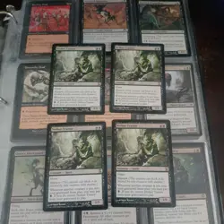 Vintage Magic Black Creatures Binder Stone-Throwing "Devils" Arbian Nights MTG - Image 3