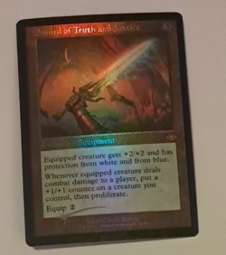 Sword of Truth and Justice Retro FOIL EX Modern Horizons MTG Magic the Gathering - Image 1