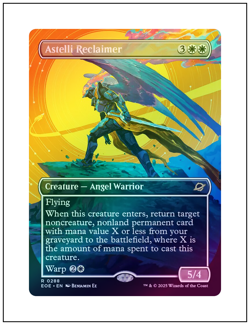 1x Astelli Reclaimer, Foil, Borderless Art, Magic the Gathering MTG NM - Image 1