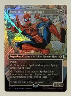 Spectacular Spider-Man Borderless Foil - Marvel's Spider-Man MTG - Image 1