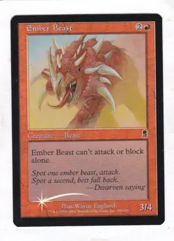 MTG: Odyssey: Foil: Ember Beast - Image 1