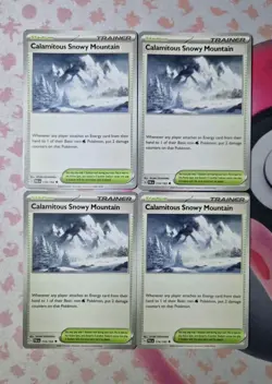 Pokemon Calamitous Snowy Mountain - 174/193 - Paldea Evolved - Trainer Playset - Image 1