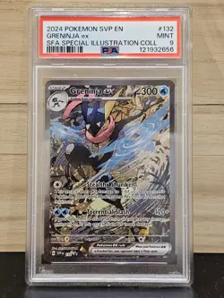 Pokemon Greninja EX SVP132 Shrouded Fable Black Star Promo PSA 9 2024 - Image 1