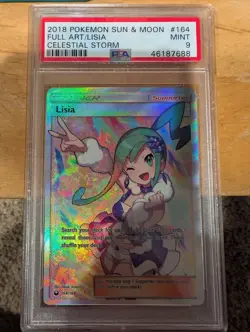 Full Art Lisia #164 Trainer PSA 9 Mint - Pokemon TCG Celestial Storm - Image 1