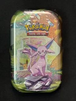 Pokemon Prismatic Evolutions💖Espeon Mini Tin New/Sealed 2 booster packs TCG - Image 1