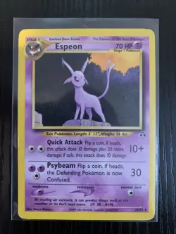Pokemon TCG Espeon Neo Discovery 20/75 Unlimited Edition Regular LP - Image 2