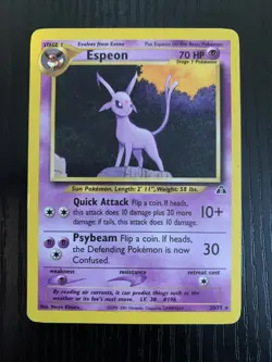 Pokemon TCG Espeon Neo Discovery 20/75 Unlimited Edition Regular LP - Image 3