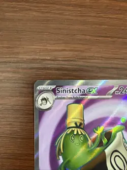 Pokemon TCG Sinistcha EX 189/167 Full Art Twilight Masquerade Holo Ultra Rare - Image 2