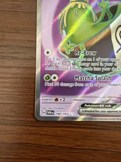 Pokemon TCG Sinistcha EX 189/167 Full Art Twilight Masquerade Holo Ultra Rare - Image 5