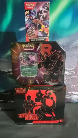 Pokemon TCG DESTINED RIVALS Elite Trainer Box, Booster Bundle, and Tin - Image 1