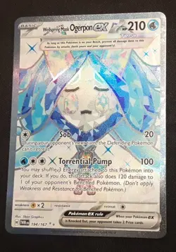 Wellspring Mask Ogerpon ex 194/167 Sv06: Twilight Masquerade Rare Pokemon TCG NM - Image 1