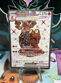 Pokemon Magcargo ex 191/167 Twilight Masquerade SV Ultra Rare Full Art - Image 1