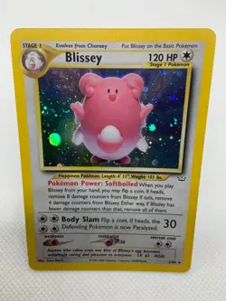 Blissey Neo Revelation #2 Holo Rare Pokemon 2000 - Image 3