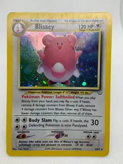 Blissey Neo Revelation #2 Holo Rare Pokemon 2000 - Image 4