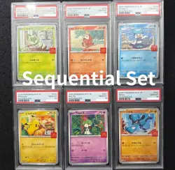 PSA 10 Complete Set Of 6 SEQ Pikachu 020/M-P McDonald's Promo [US SELLER] - Image 1