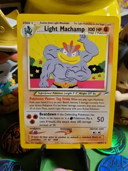 Pokemon TCG Vintage 2000 Neo Destiny Light Machamp 25/105 NM/M Non Holo - Image 1