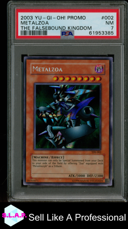 METALZOA THE FALSEBOUND KINGDOM YU-GI-OH! PROMO 2003 002 PSA 7 - Image 1