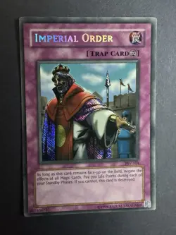 Yu-Gi-Oh IMPERIAL ORDER PSV-104 SECRET RARE UNLIMITED ED LP - Image 1