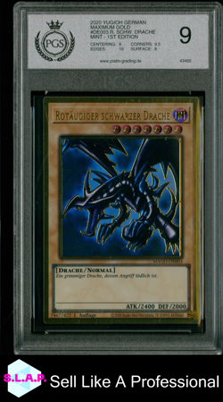 ROTAUGIGER SCHWARZER DRACHE YU-GI-OH! MAGO-DE003 2020 MAXIMUM GOLD DEUTSCH PGS 9 - Image 1