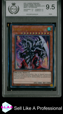 ARMED DRAGON LV10 YU-GI-OH! GFTP-EN075 2021 GHOST FROM THE PAST ENG PGS 9,5 - Image 1