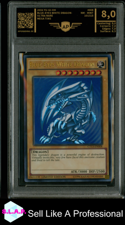 BLUE EYES WHITE DRAGON YU-GI-OH! CT13-EN008 2016 MEGA TINS ENGLISCH AP GRADING 8 - Image 1