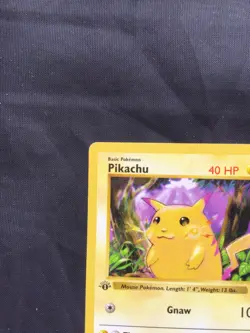 Pokemon Cards: Base Set 1st Edition Common: Yellow Cheek Pikachu 58/102 - Image 2
