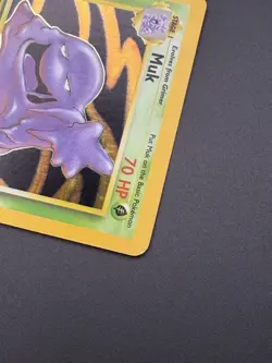 Pokemon Muk TCG Fossil Card 13/62 Holo Unlimited Rare - Image 3