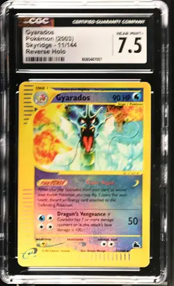 CGC 7.5 Gyarados 2003 Skyridge 11/144 Reverse Holo Pokemon Card - Image 1