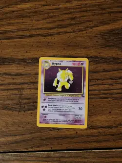 Pokemon TCG Hypno Fossil Holo Card 8/62 Unlimited Rare - Image 1