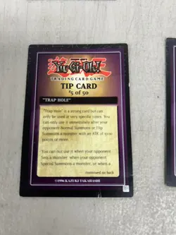 YU-GI-OH! TIP CARD Lot Of 9. 1996 # 5, 11, 14, 18, 22, 27, 41, 46, And 50 - Image 2