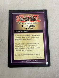 YU-GI-OH! TIP CARD Lot Of 9. 1996 # 5, 11, 14, 18, 22, 27, 41, 46, And 50 - Image 4
