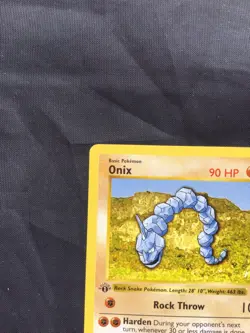 Pokemon Cards: Base Set 1st Edition Common: Onix 56/102 - Image 2