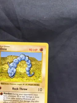 Pokemon Cards: Base Set 1st Edition Common: Onix 56/102 - Image 3