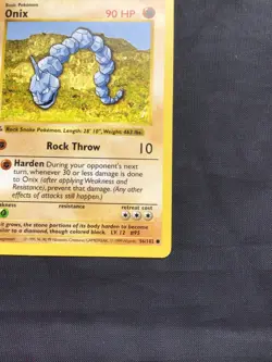 Pokemon Cards: Base Set 1st Edition Common: Onix 56/102 - Image 4