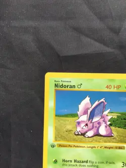 Pokemon Cards: Base Set 1st Edition Common: Nidoran M 55/102 - Image 2