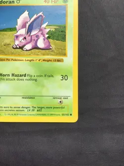 Pokemon Cards: Base Set 1st Edition Common: Nidoran M 55/102 - Image 4