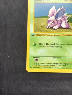 Pokemon Cards: Base Set 1st Edition Common: Nidoran M 55/102 - Image 5