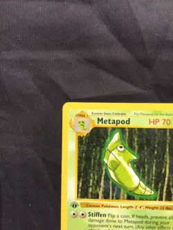 Pokemon Cards: Base Set 1st Edition Common: Metapod 54/102 - Image 2