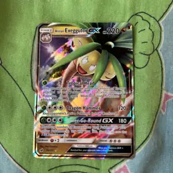 Pokemon TCG Alolan Exeggutor GX Holo Ultra Rare Card Crimson Invasion 74/111 - Image 1